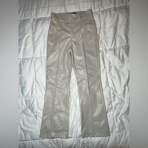 Women’s ZARA faux leather flared pants size Small